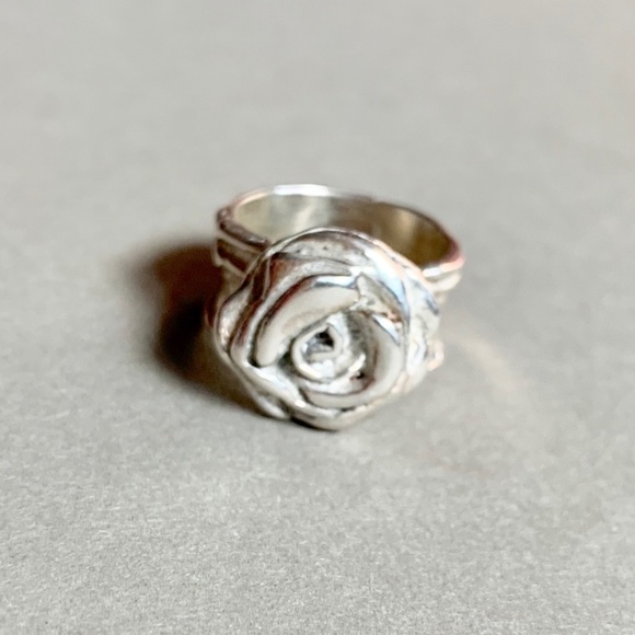 Jewelry - Genuine Sterling SIlver Rose Ring